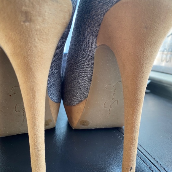 Jessica Simpson’s Para Tailor Grey Open toe heels. - Picture 12 of 12